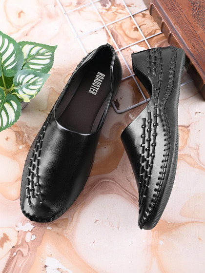 Roadster Men Round Toe Slip-On Loafers