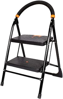 CIPLA PLAST 2 Step Ladder for Home use | Heavy Duty Alloy Steel Foldab
