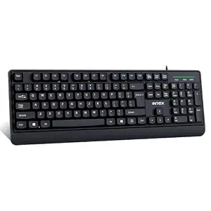 Intex Stream Wired Keyboard IT-KB335 | USB 2.0 Full Size Keyboard | 5
