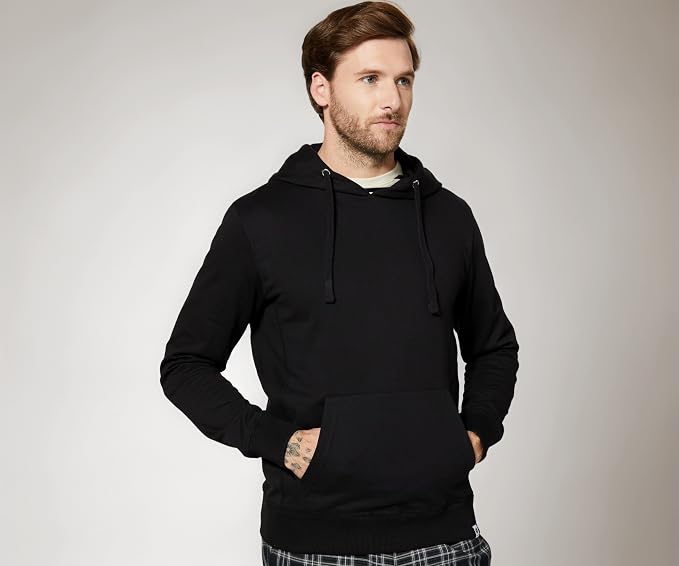 Amazon Brand - Symbol Men's Cotton Hooded Sweatshirt