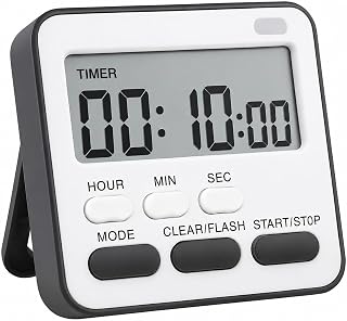 AERYS Stopwatch Timer for Study Kitchen Timer Large LCD Screen 24hr Di