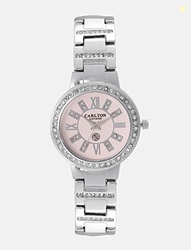 Carlton london Analog Pink Dial Women's Watch-CL012SPIS