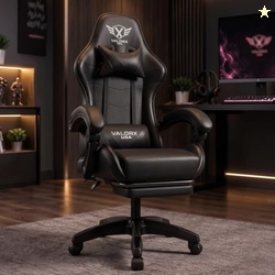 Fighter By ValorX USA Ergonomic Gaming & Office Chair with Footrest |