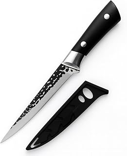 Machado Serbian Chef Knife - High Carbon Clad Steel Usuba Butcher Clea