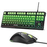 Archer Tech Lab Wired Gaming Keyboard and Mouse Combo| RGB Backlit, 87