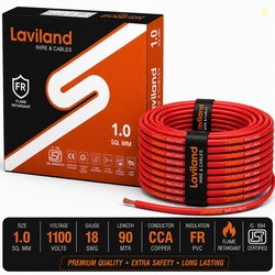 Laviland FR PVC 1 sq/mm Red 90 m Wire (Red)