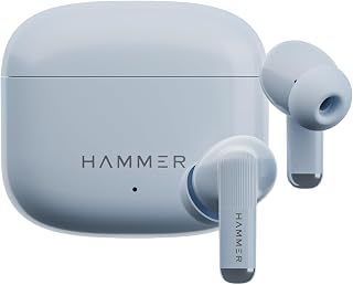 HAMMER Solo Earbuds with 80H Playtime, Bluetooth v6.0, 13mm Drivers, F