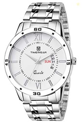 Analog Day Date Functioning Stainless Steel Chain Watch for Men