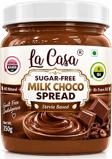 La Casa Sugar-Free Milk Chocolate Spread | Stevia Based | All Natural