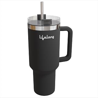 Lifelong Double-Walled Vacuum Insulated Tumbler with Unbreakable Lid &