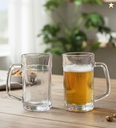 Table & Tale Americano Line 340 ml Beer Mug Set of 4 from Brazil | Cry