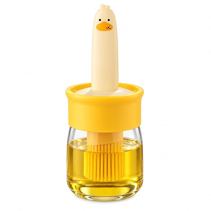 Oil Dispenser Bottle with Silicone Basting Brush - 200 ml Duck Style O
