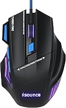 Sounce Apex Wired Gaming Mouse with 7200 DPI Precision Optical Sensor,