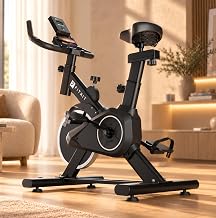Fitkit by Cult FK8001 Spin Bike | LCD display with Tablet Holder | Adj