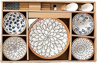 14 Pieces Dinnerware Set, Ceramic Kitchen Floral Dinner Set, Quality P