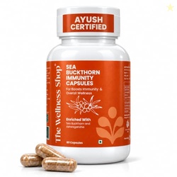 The Wellness Shop Sea Buckthorn Capsules | Omega 3, 6, 7 & 9 + Ashwaga
