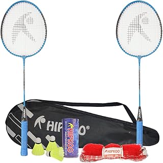 Hipkoo Sports HR 15 Aluminum Badminton Complete Racquets Set | 2 Wide