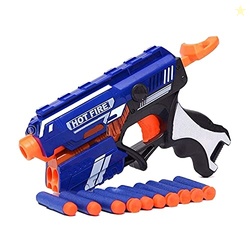 Pieno Storm Hot Fire Soft Bullet Gun Toy with 10 Safe Soft Foam Bullet
