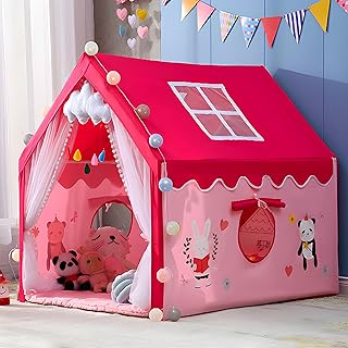 SANGANI Kids Play Tent House for 3-13 Year Girls&Boys Multi Color. (Qu