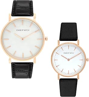 Leather Joker And Witch Hazel And Augustus Couple Analogue Watches, Wh