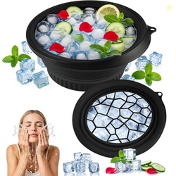 LUMONY Ice Face Bowl Silicone Face Ice Bowl For Ice With Built-In Ice
