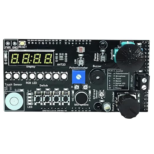 SmartElex Bharat Explorer Shield Compatible with Arduino Uno R3 R4 and