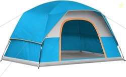 3-8 Person Family Camping Tent  All-Season Waterproof Dome Tent with R