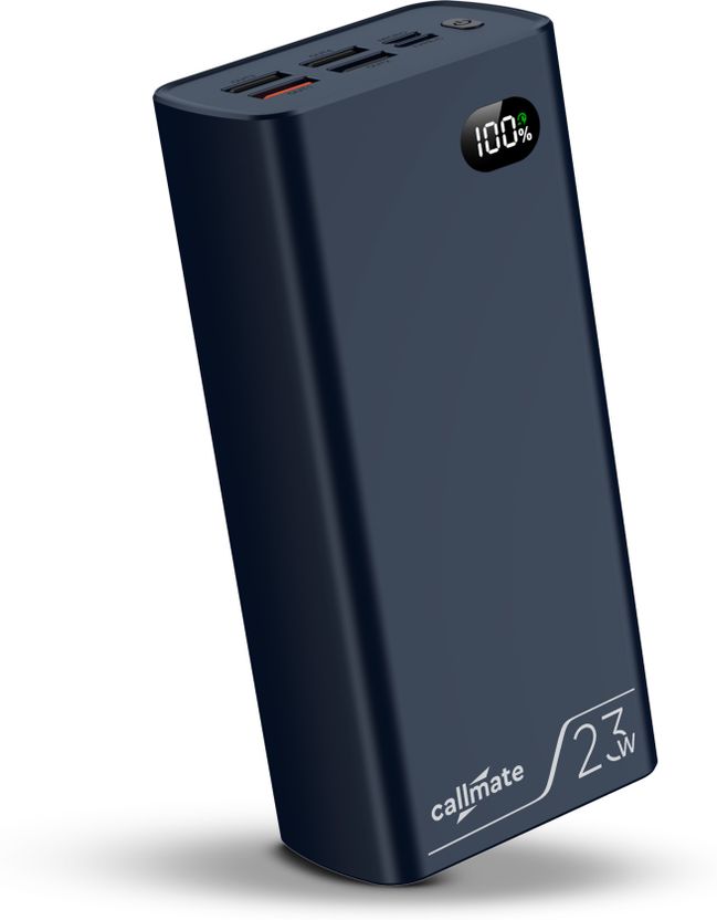 Callmate 30000 mAh 23 W Power Bank (Blue, Lithium Polymer, Fast C...mo