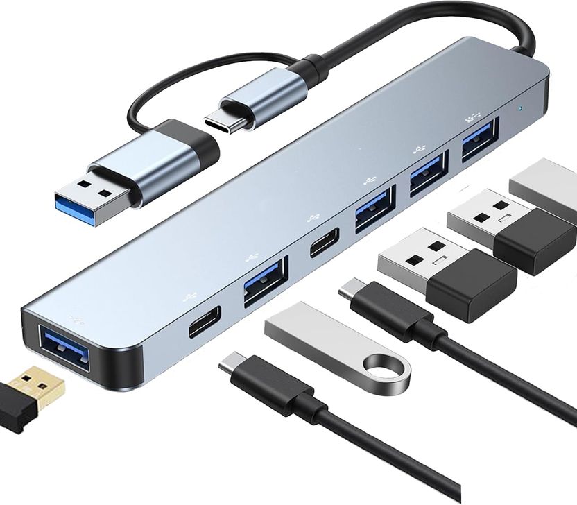 Foxne Point Type-C with USB 3.0,1xUSB 2.0 & TypeC 3.0 PD 7-in-1 T...mo