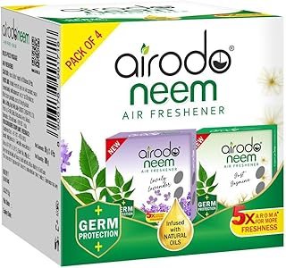 AIRODO Neem Bathroom Air Freshener Assorted Blocks|Mixed Fragrance|30