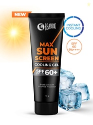 BEARDO MAX Sunscreen Cooling Gel SPF 60+ PA++++ with Broad Spectrum UV