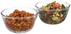 Amazon Brand - Solimo Borosilicate Round Glass/Mixing Bowl (Set of 2,