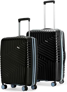 Core Set of 2 Trolley Bags Cabin + Medium Polypropylene Hard Suitcase,