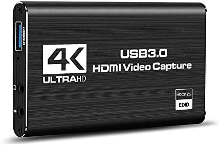 Tobo Video Capture Card HDMI Audio Game Capture Card, USB 3.0 4K Strea