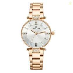 Daniel Klein Stainless Steel Analog Silver Dial Women's Watch-Dk11328-