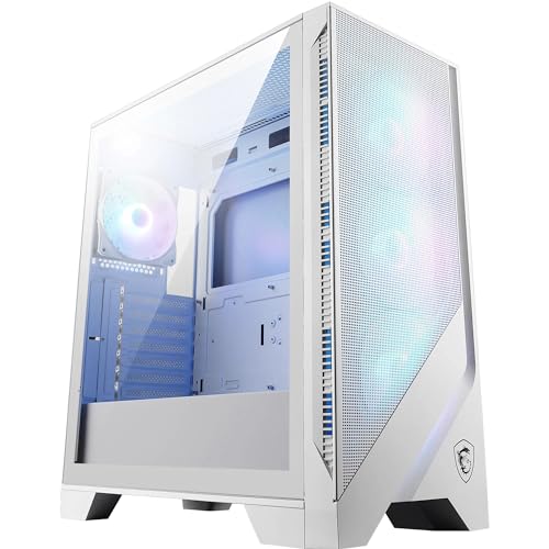 MSI MAG Forge 320R Airflow White Premium Gaming PC Case: ARGB Fan, ARG