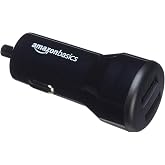 AmazonBasics 4.8 Amp/24W Dual USB Car Charger for Apple and Android De