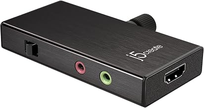 j5create Live Video Capture Card - HDMI to USB-C, Supports 1080p 60FPS