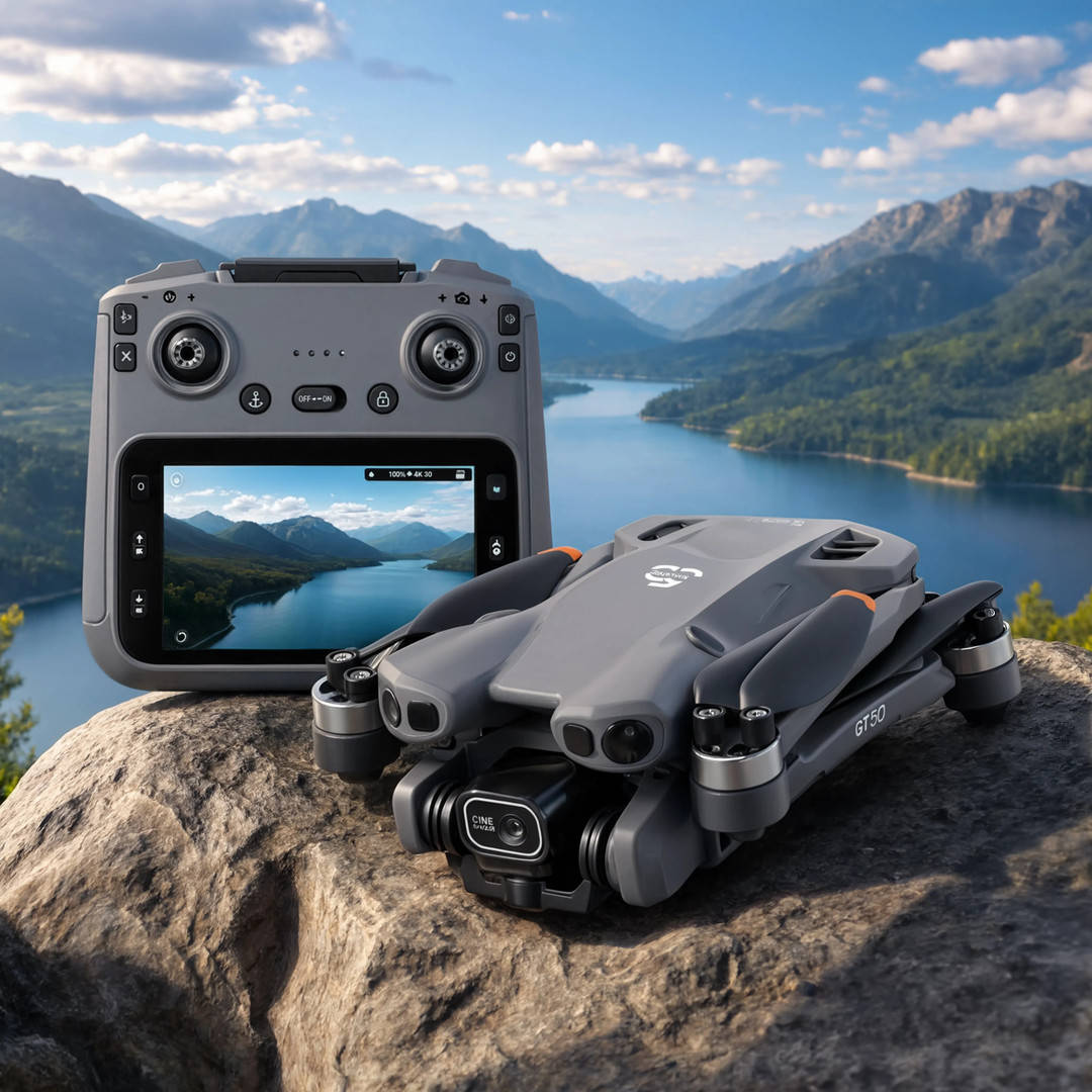 Divine creation GT50 Pro Foldable 4K GPS Smart Drone with HD Camera,Op