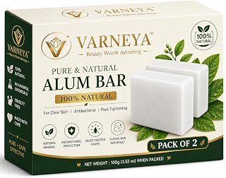 VARNEYA Naturals Pure Alum Bar 100g | Potash Alum (Fitkari) | 100% Nat