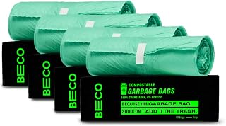 Beco Eco Friendly Compostable Garbage Bags for Dustbin | 40 Pcs | Larg