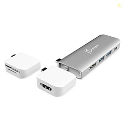 j5create ULTRADRIVE USB C Modular Dock 8 in 1, Magnetic Detachable Kit