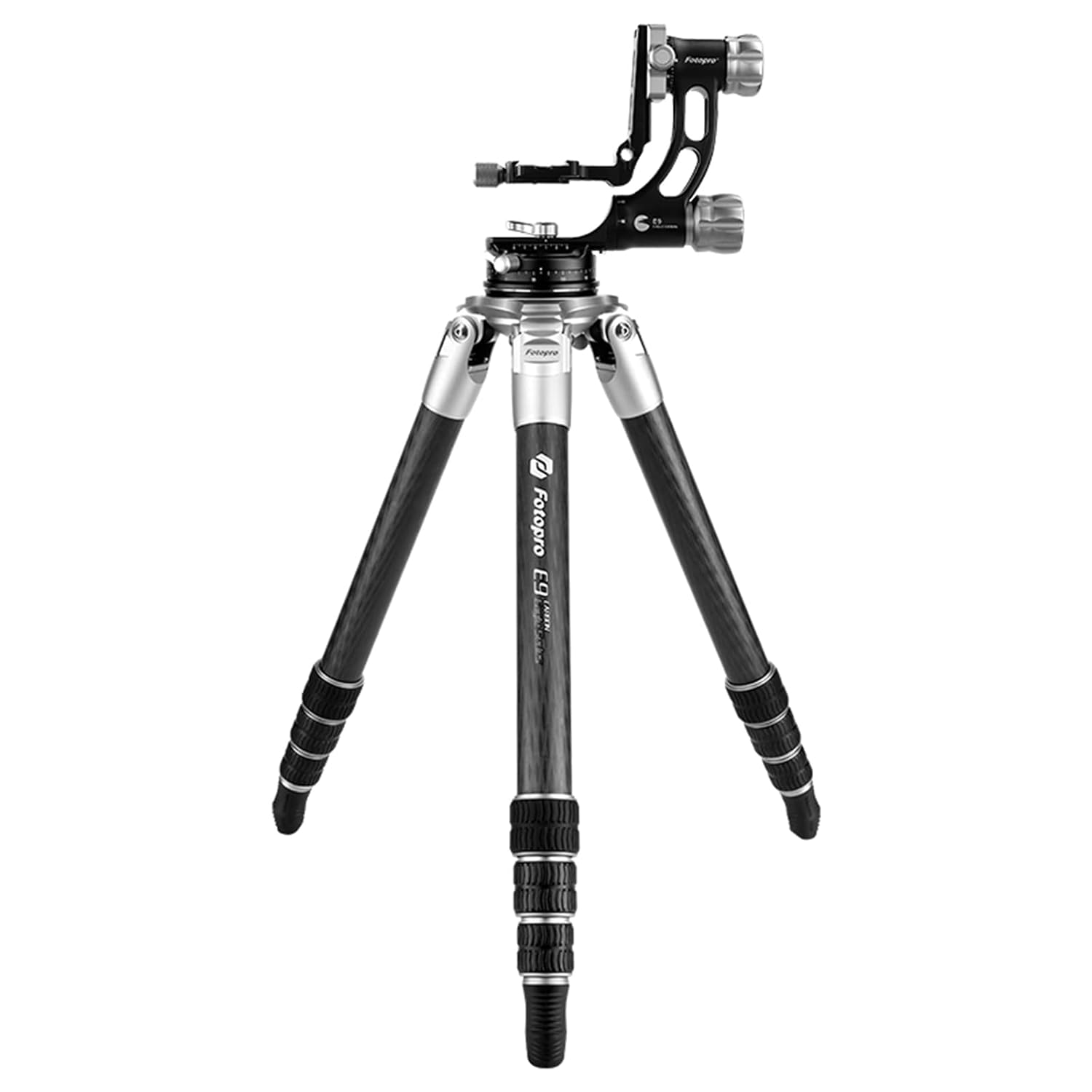 Fotopro Tripod E9 Eagle Series Gear UP for Adventure 4 Sections Black