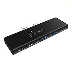 j5create Surface Pro 7 Ultradrive Mini Dock, 6-in-2, 4K60 HDMI, 10Gbps