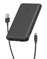 Belkin 10000 mAh Power Bank | Super Fast Charging | USB-C PD Port | 15