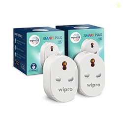 Wipro 16A Wi-Fi Smart Plug with Energy Monitoring- Suitable for Large