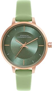 Helio Olive Green Round Dial Womens Analogue Watch FCN071NL