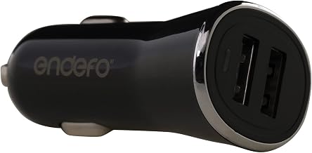 2.4A Dual USB for Car Charger, Tablets, Black