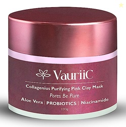 VauriiC De-Tan Face Mask for Glowing Skin| Clay Mask with Lactic Acid