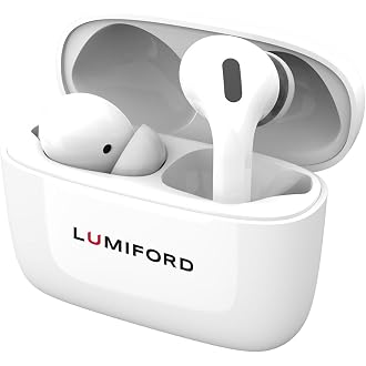 LUMIFORD Max T70 True Wireless Earbuds, with Real Quad Mic & ENC Techn